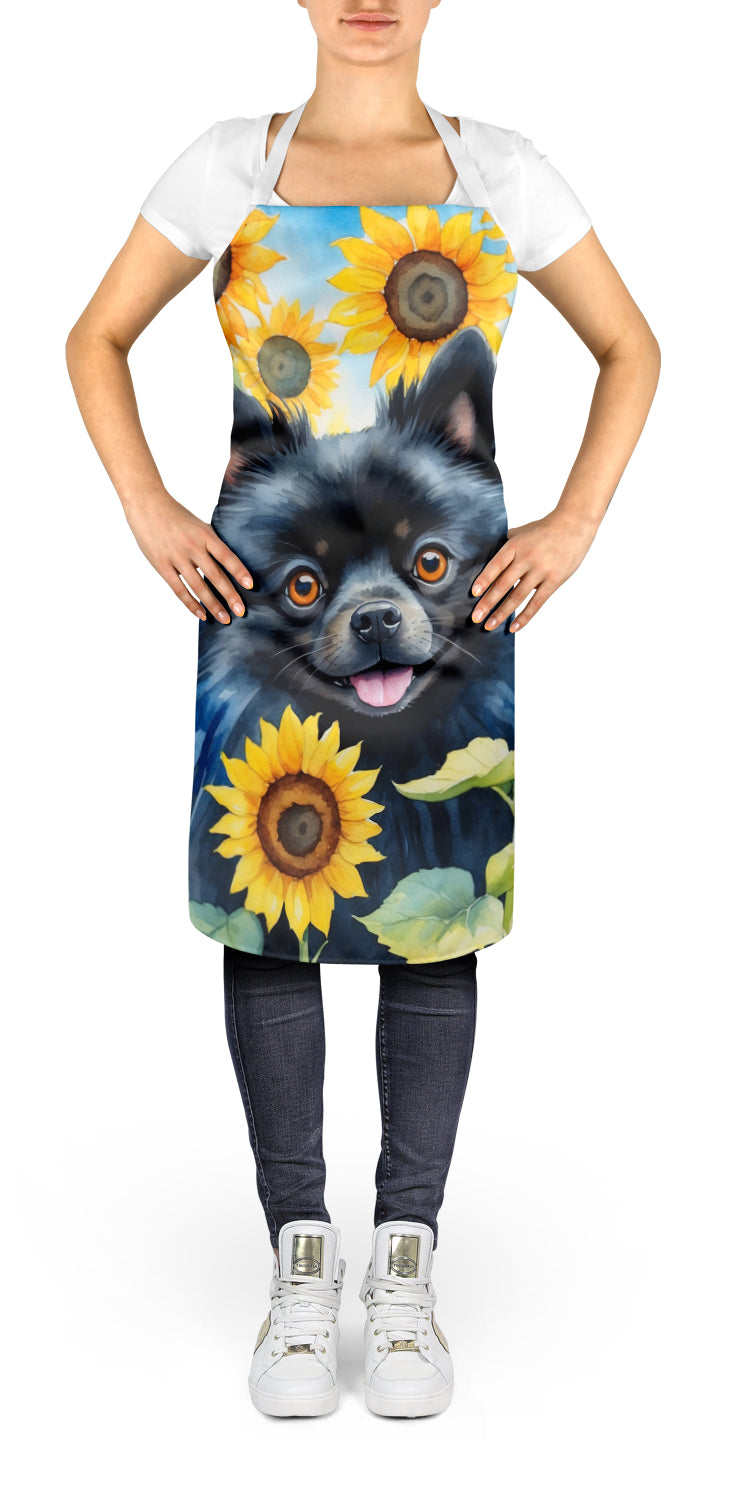 Buy this Pomeranian in Sunflowers Apron