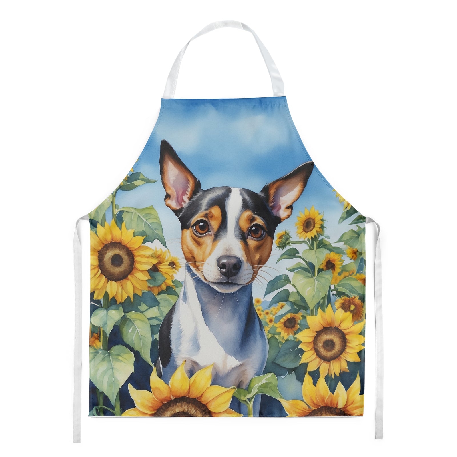 Buy this Rat Terrier in Sunflowers Apron