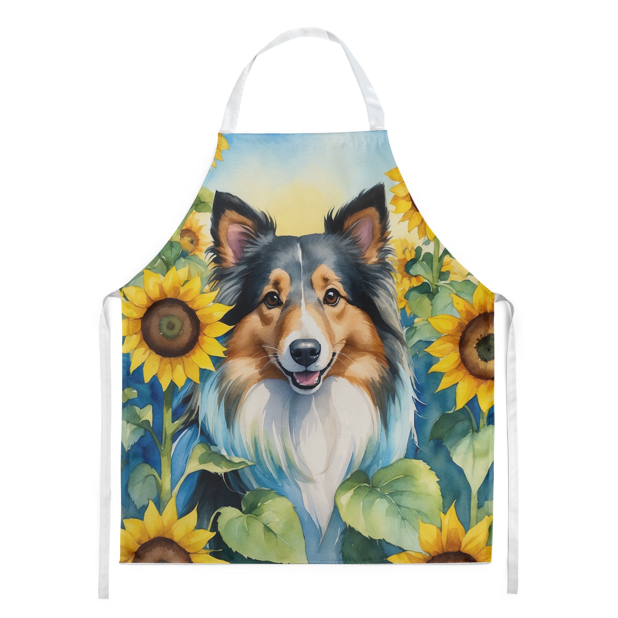 Buy this Sheltie in Sunflowers Apron