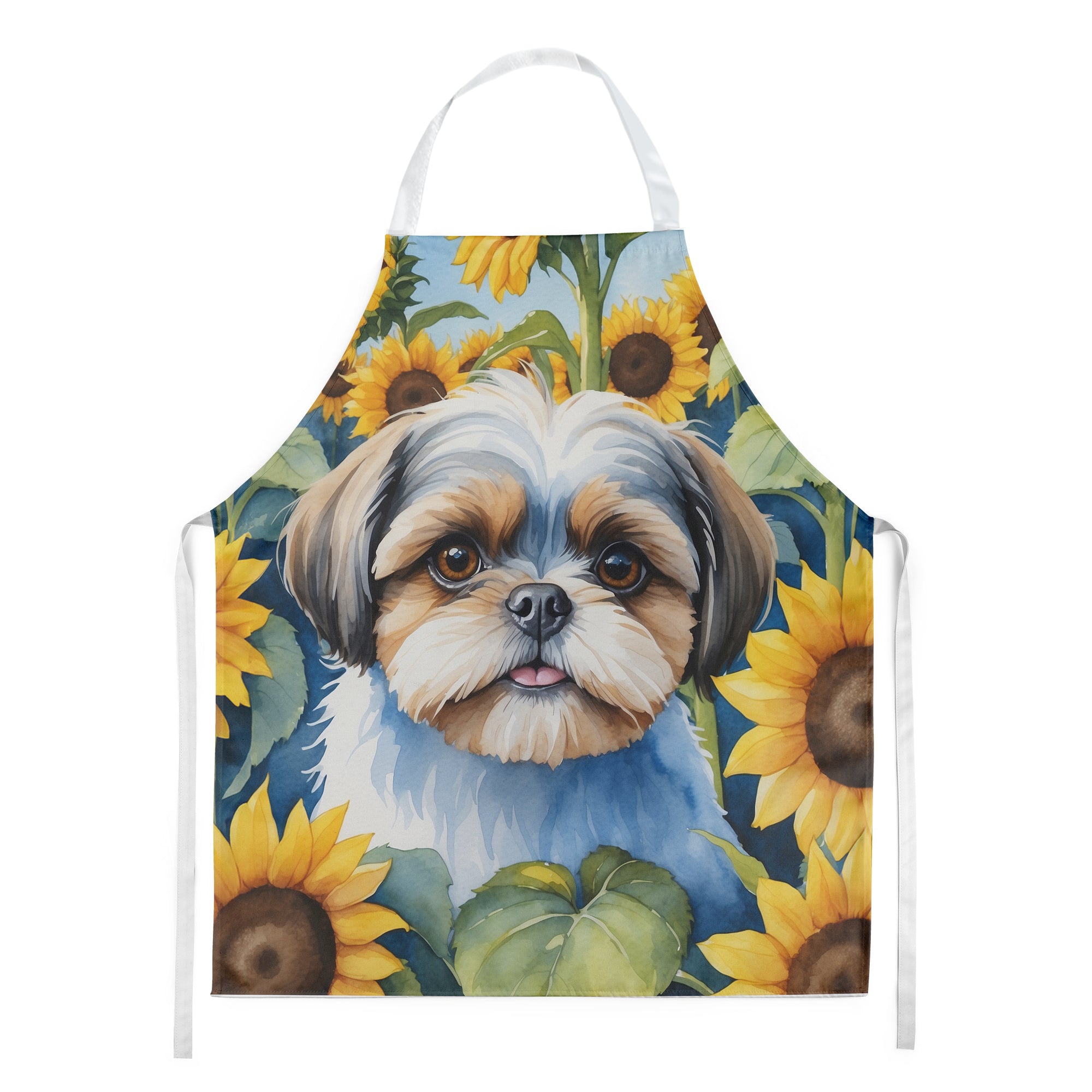 Buy this Shih Tzu in Sunflowers Apron