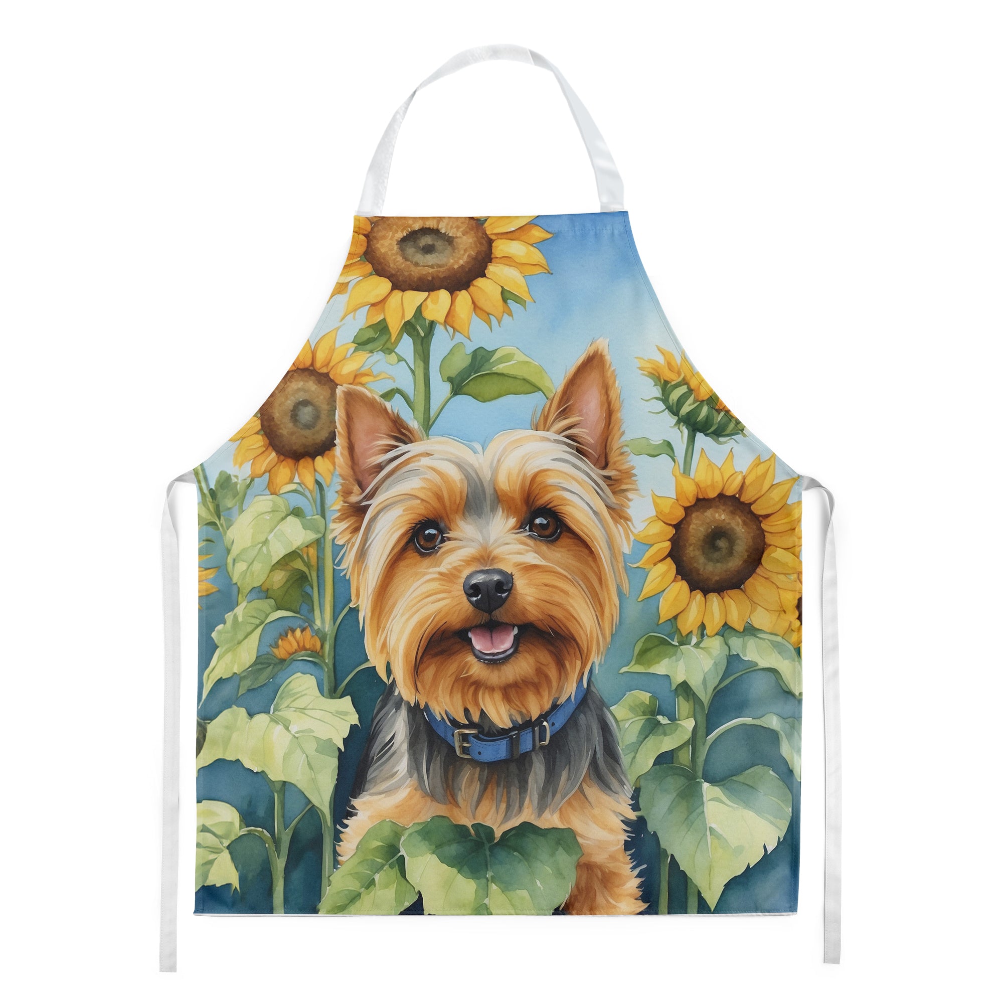 Buy this Silky Terrier in Sunflowers Apron