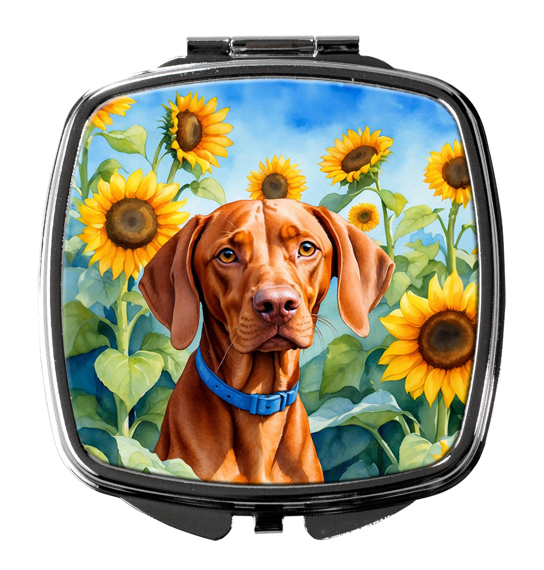 Buy this Vizsla in Sunflowers Compact Mirror