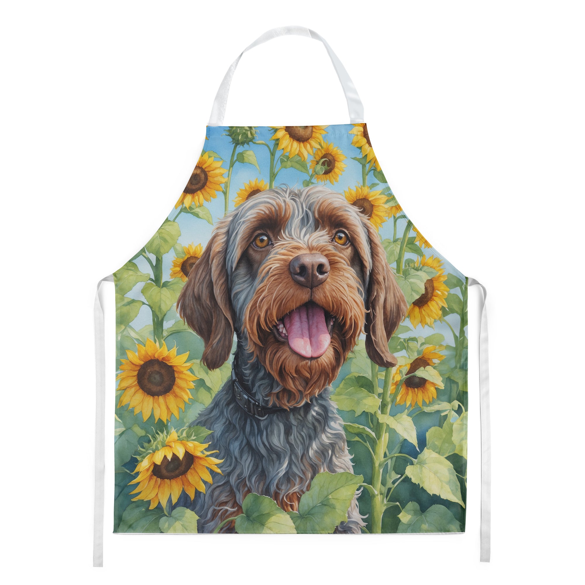 Buy this Wirehaired Pointing Griffon in Sunflowers Apron
