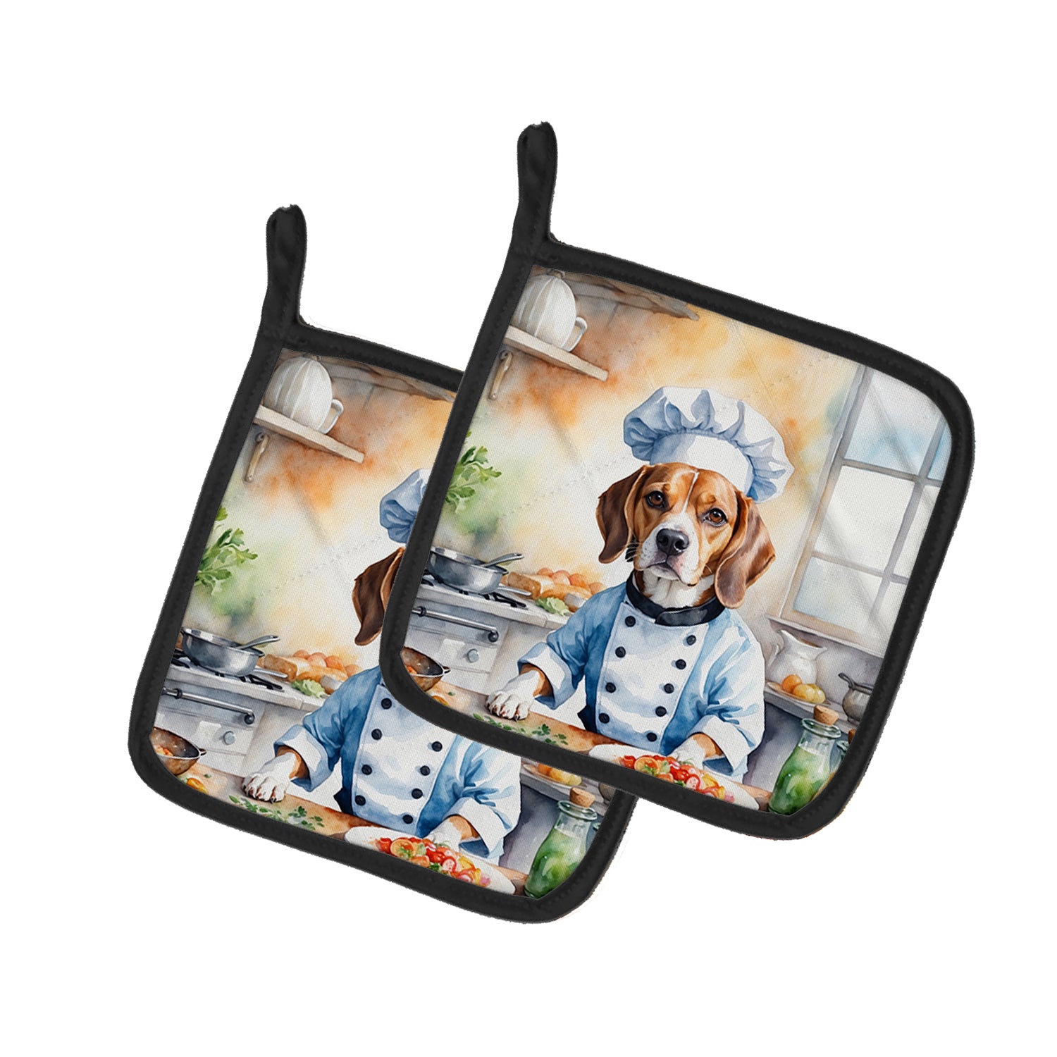 Buy this Beagle The Chef Pair of Pot Holders