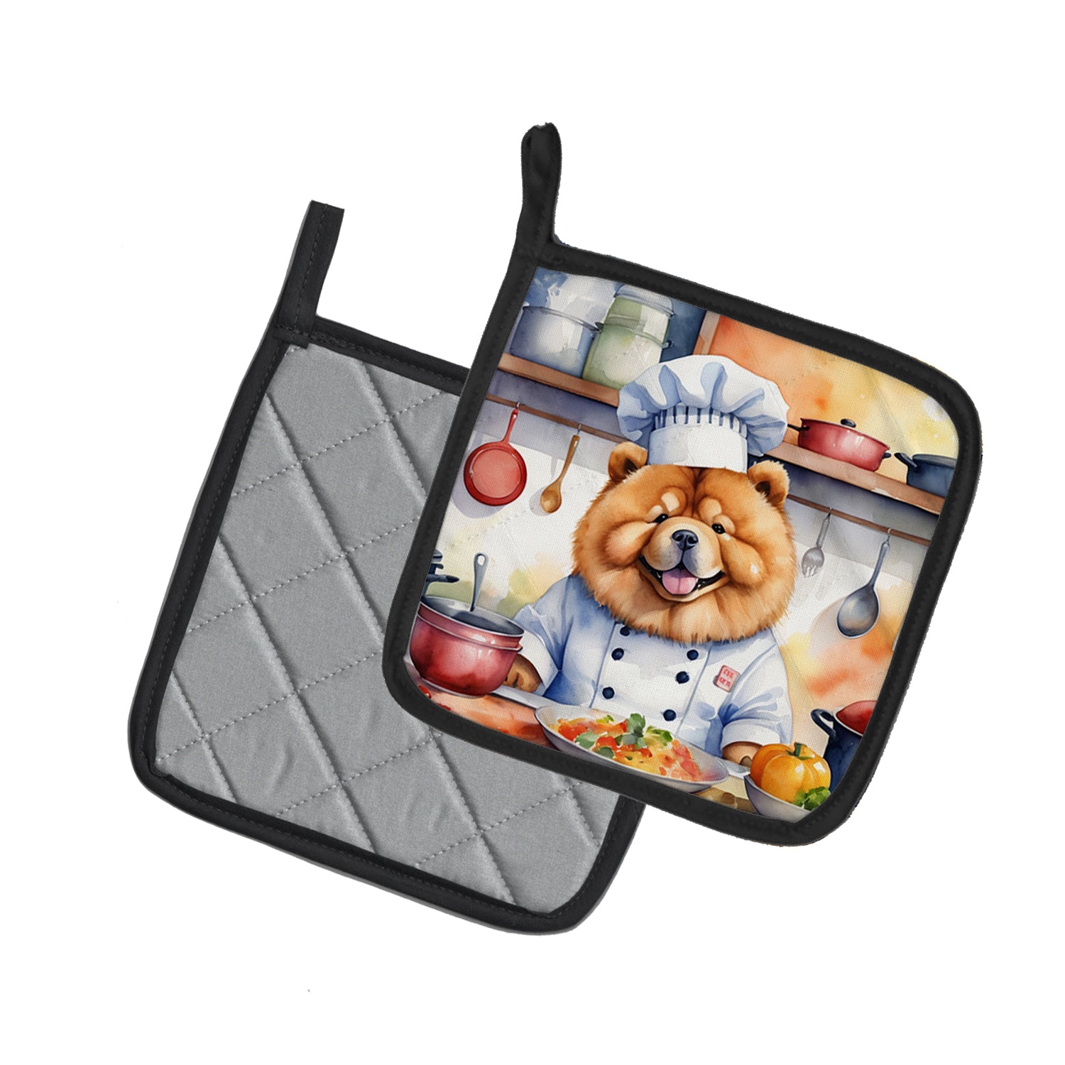 Buy this Chow Chow The Chef Pair of Pot Holders