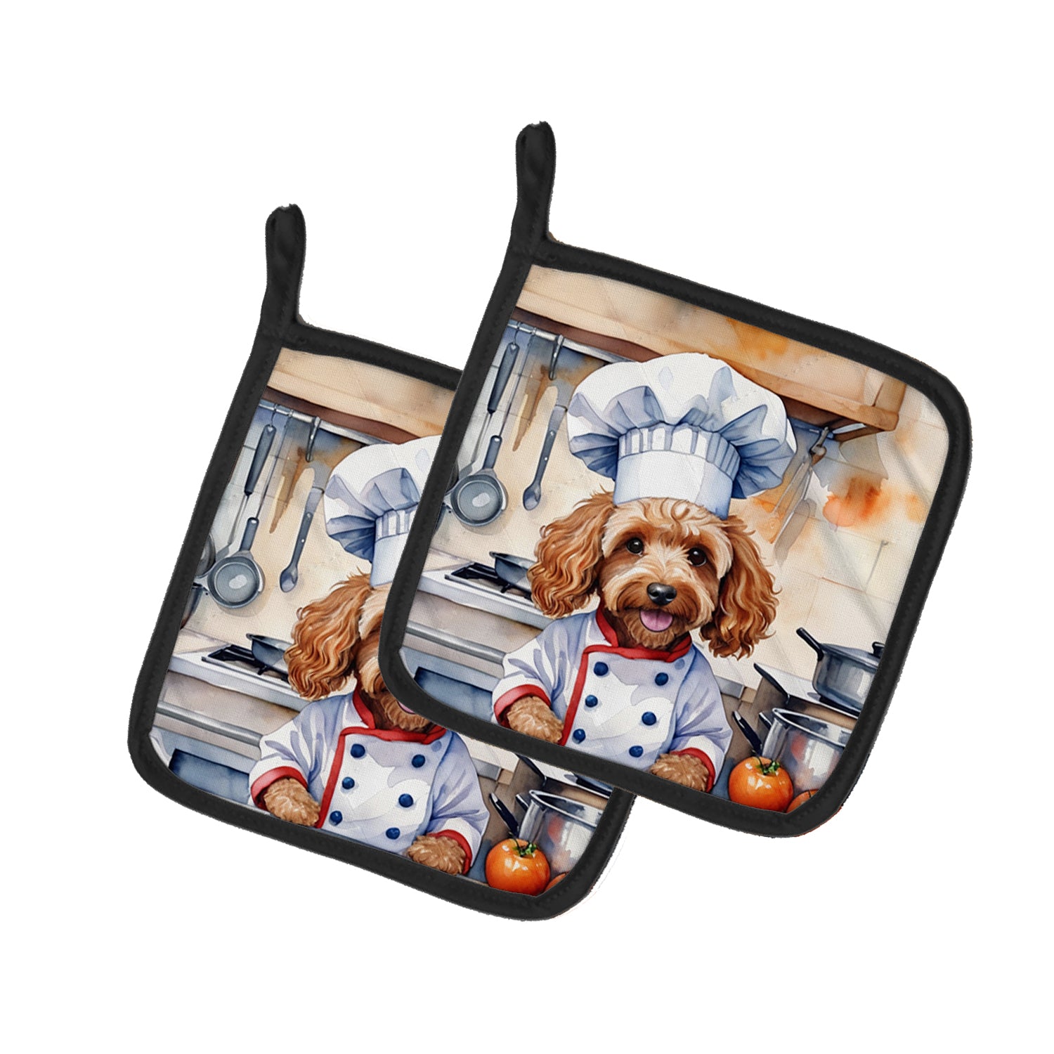 Buy this Cockapoo The Chef Pair of Pot Holders