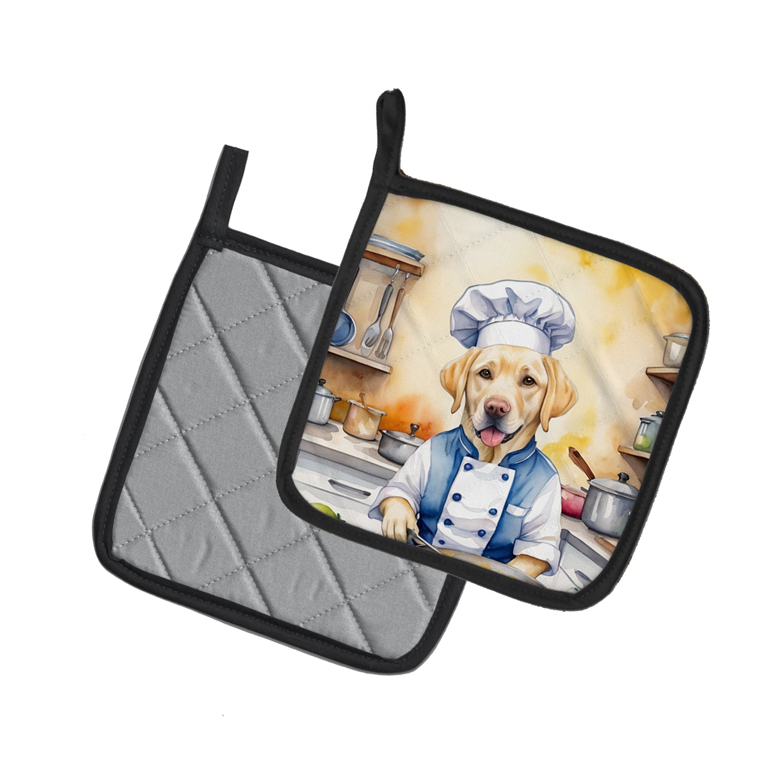 Buy this Yellow Labrador Retriever The Chef Pair of Pot Holders