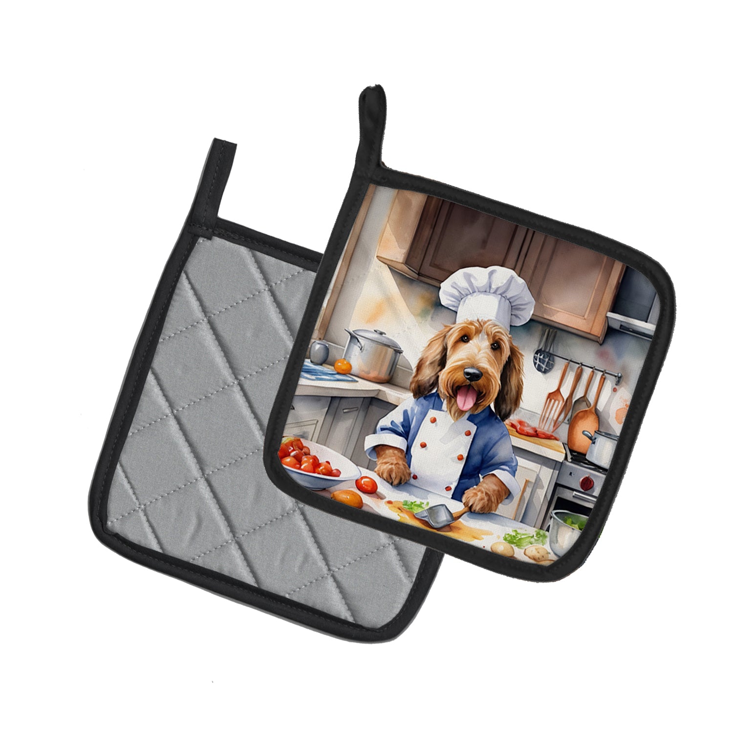 Buy this Otterhound The Chef Pair of Pot Holders
