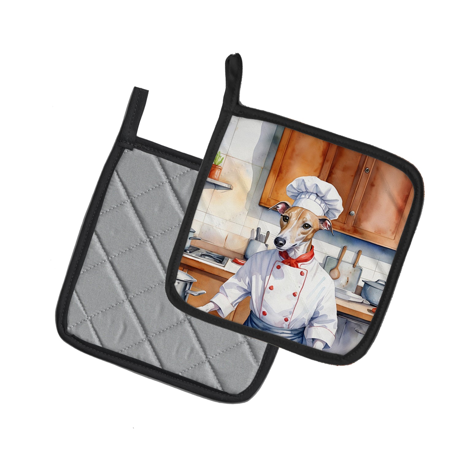 Buy this Whippet The Chef Pair of Pot Holders