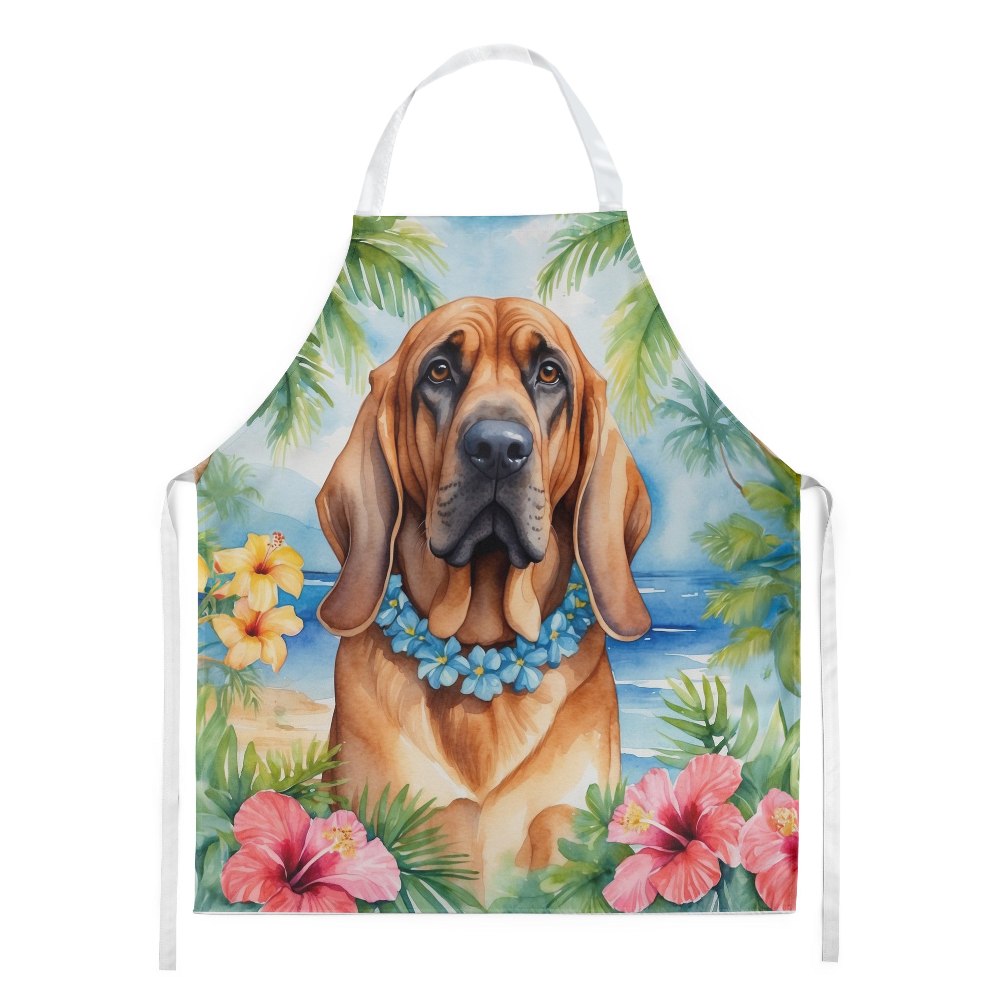 Buy this Bloodhound Luau Apron