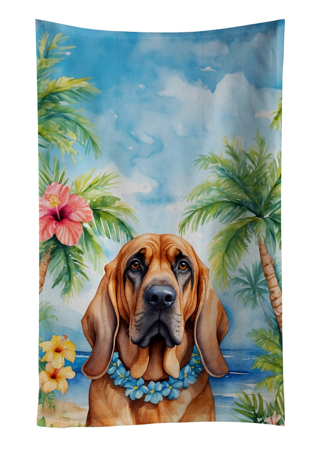 Buy this Bloodhound Luau Kitchen Towel