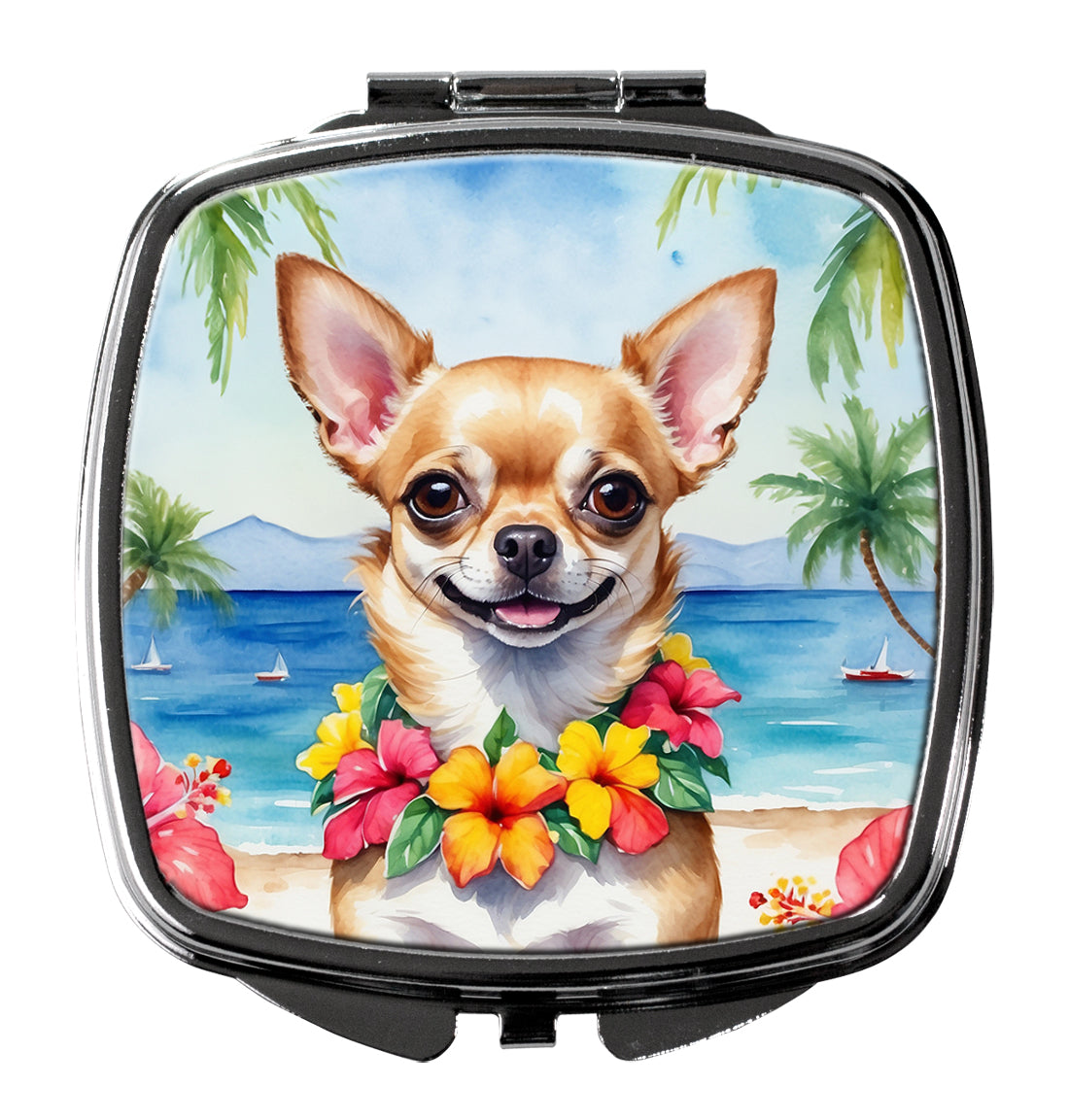Buy this Chihuahua Luau Compact Mirror