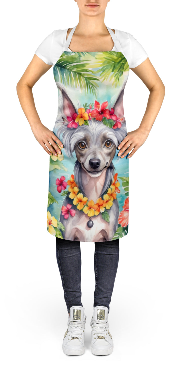Buy this Chinese Crested Luau Apron