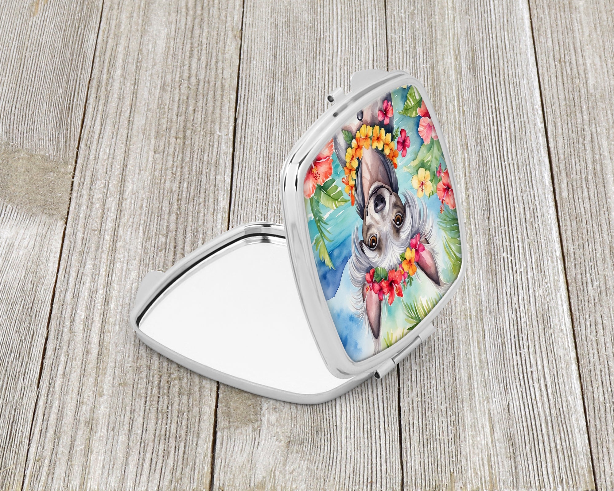 Buy this Chinese Crested Luau Compact Mirror