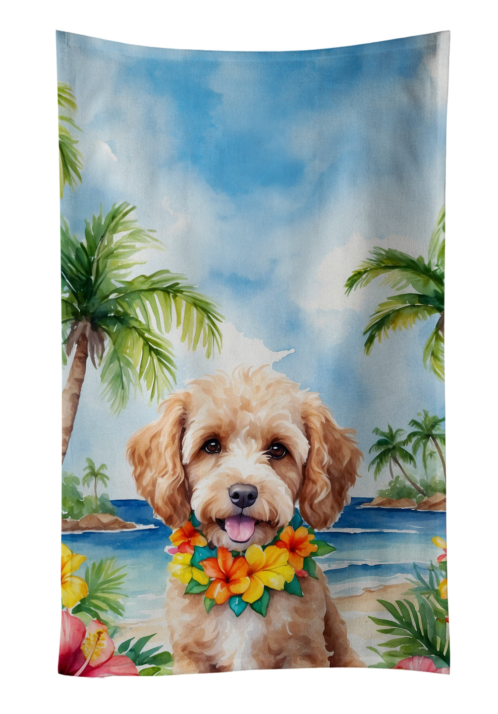 Buy this Cockapoo Luau Kitchen Towel