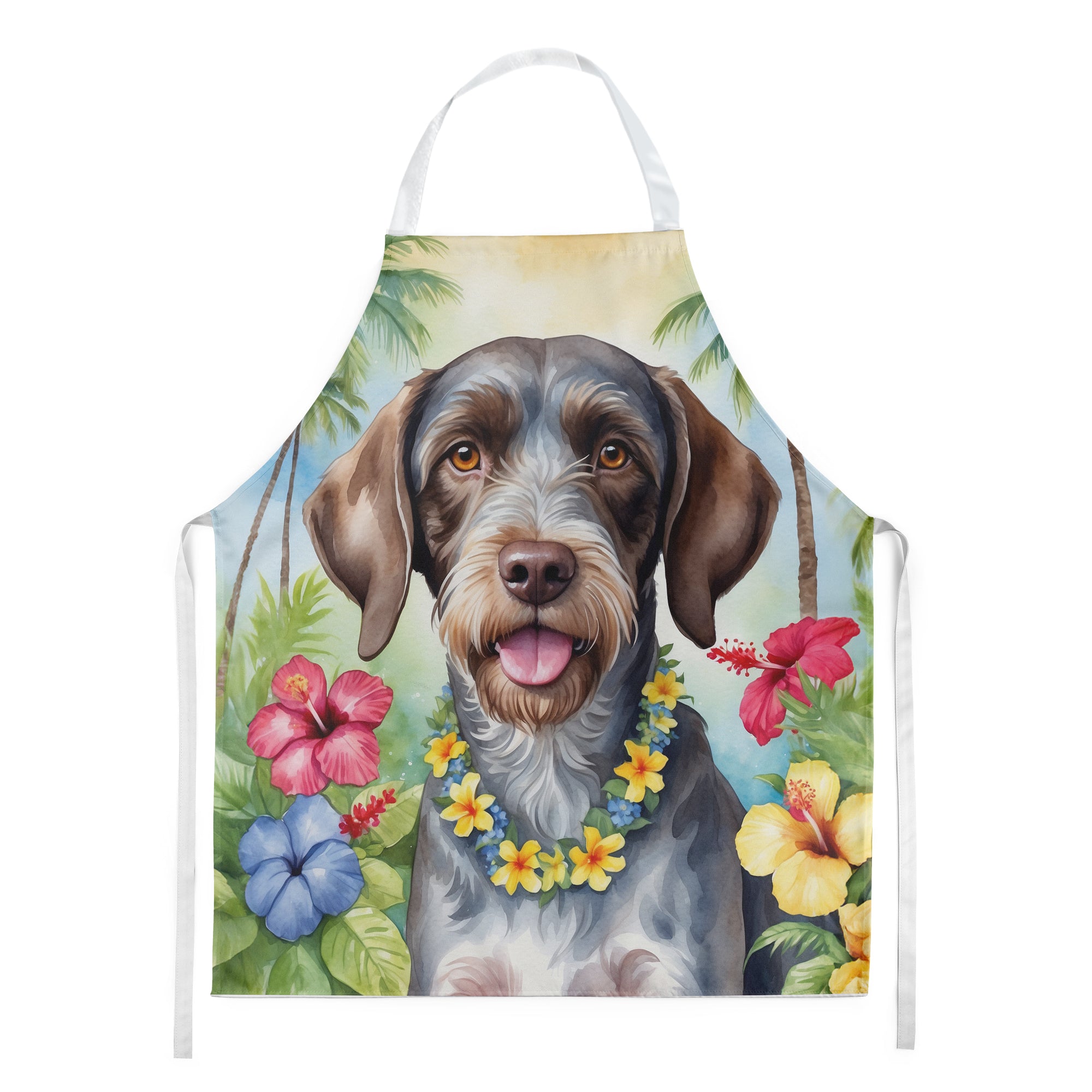 Buy this German Wirehaired Pointer Luau Apron