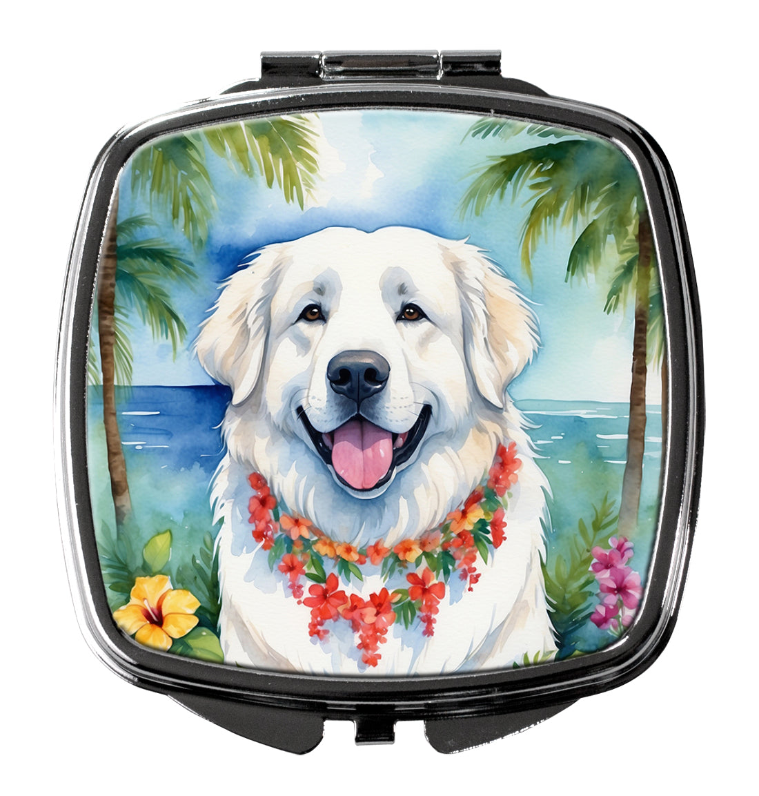 Buy this Great Pyrenees Luau Compact Mirror