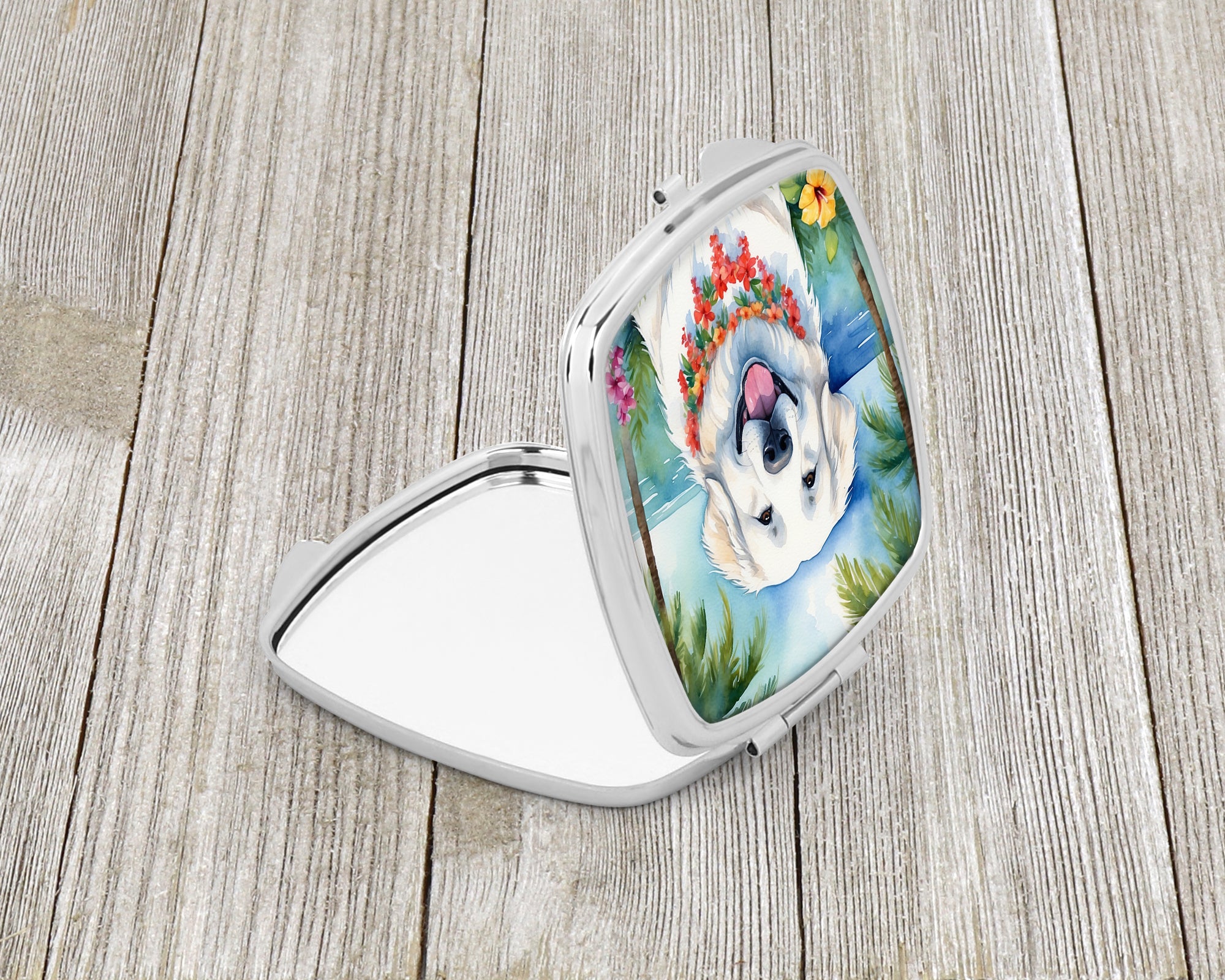 Buy this Great Pyrenees Luau Compact Mirror