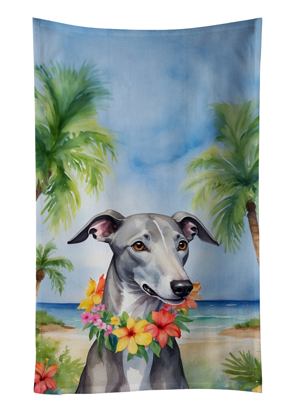 Buy this Greyhound Luau Kitchen Towel