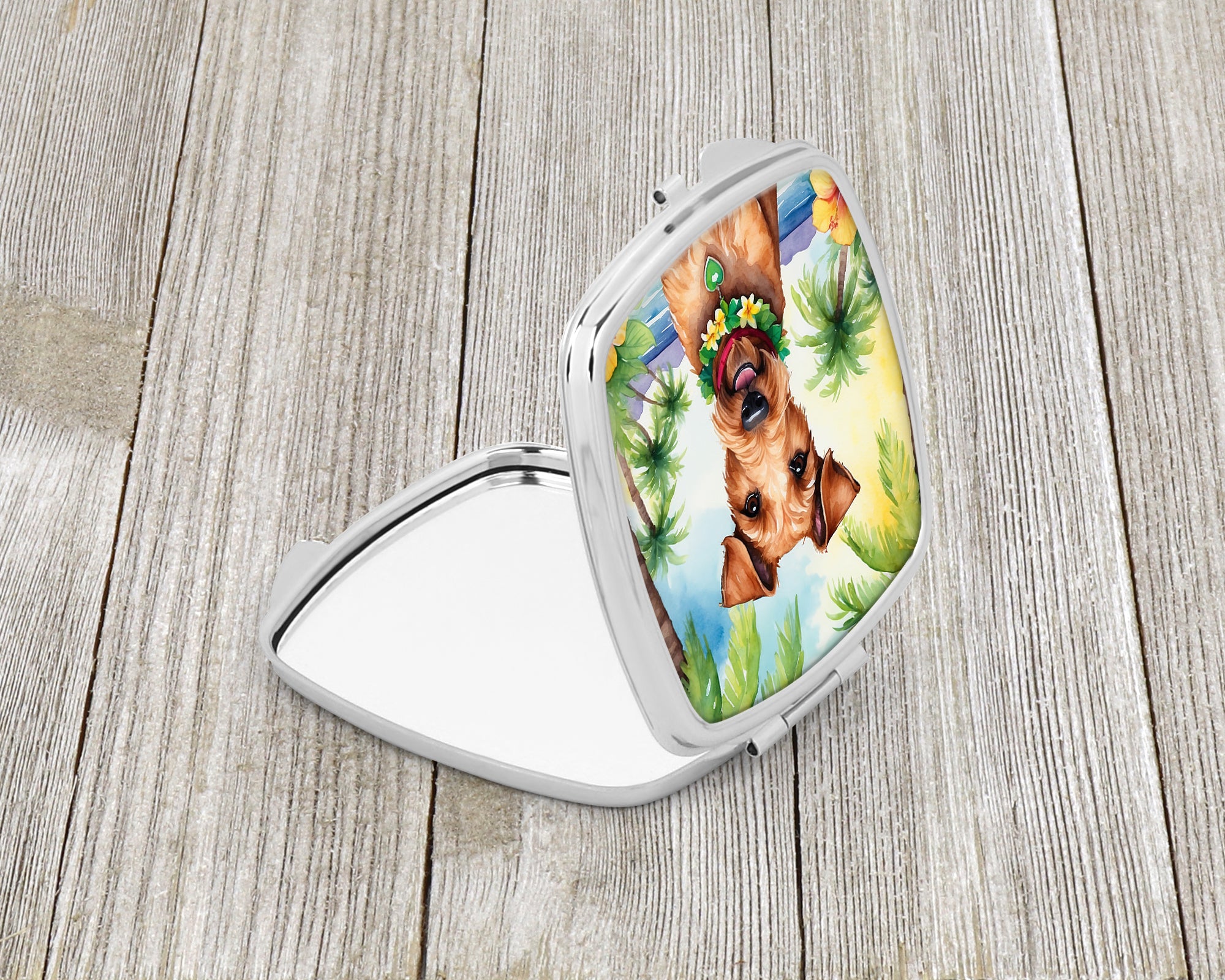 Irish Terrier Luau Compact Mirror