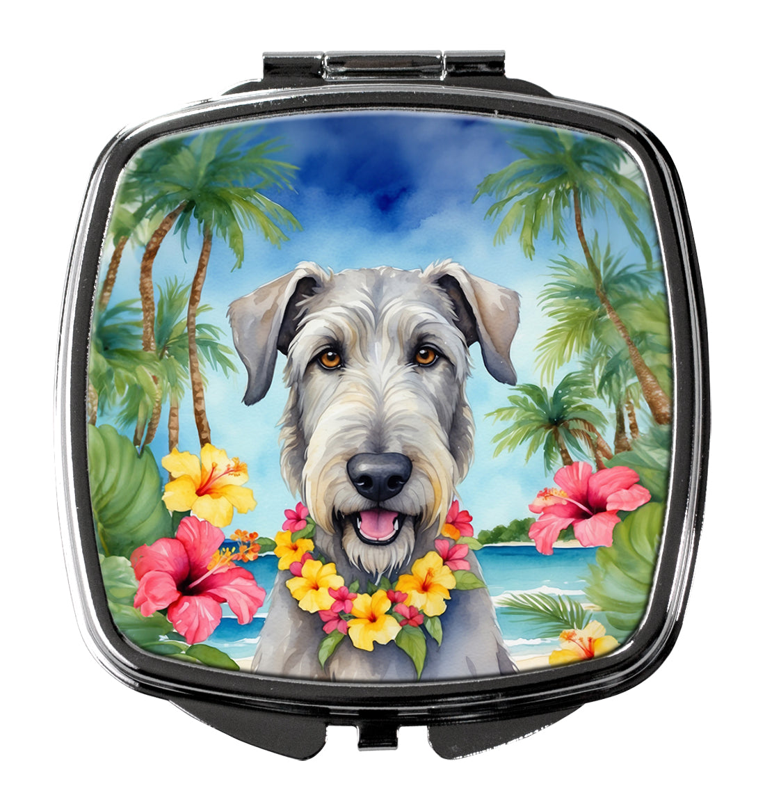 Buy this Irish Wolfhound Luau Compact Mirror