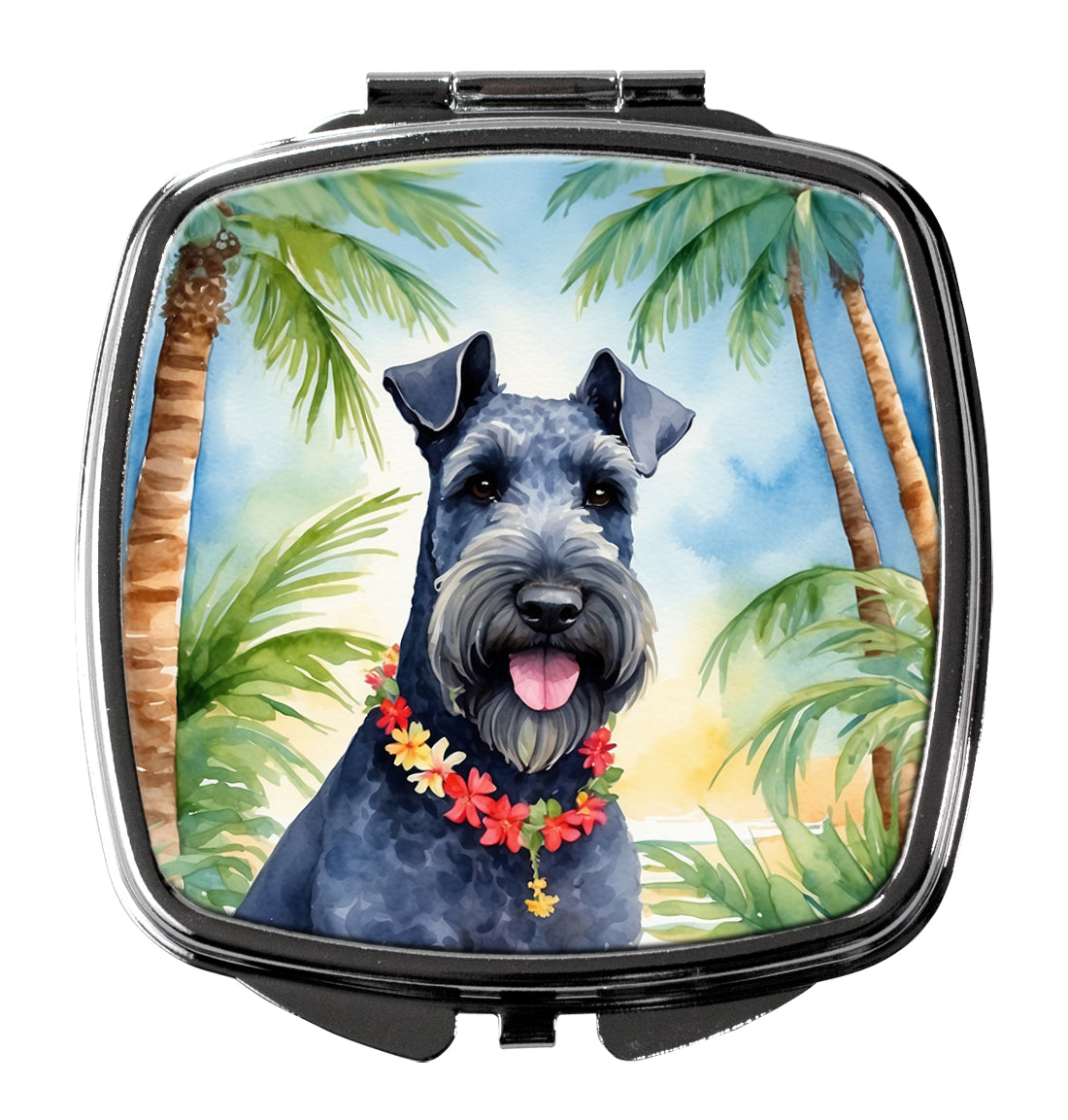 Buy this Kerry Blue Terrier Luau Compact Mirror