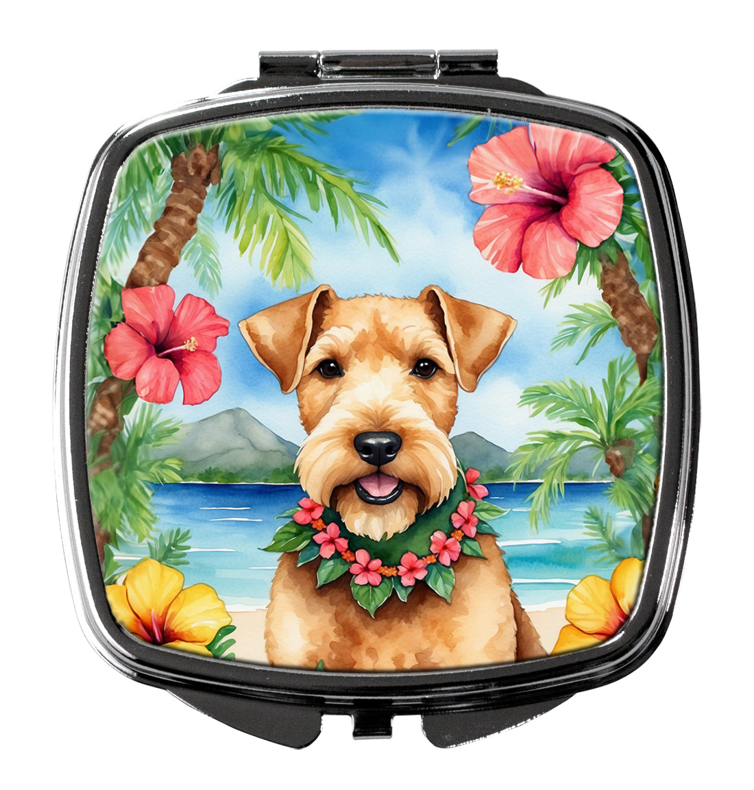 Buy this Lakeland Terrier Luau Compact Mirror