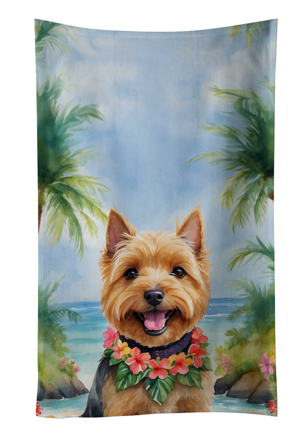 Buy this Norwich Terrier Luau Kitchen Towel