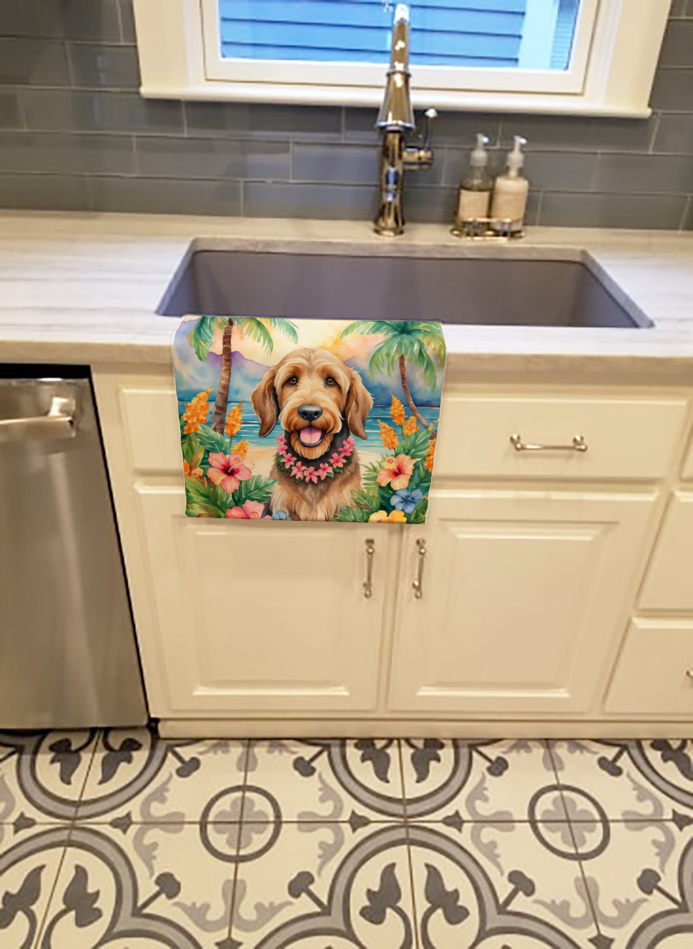 Buy this Otterhound Luau Kitchen Towel