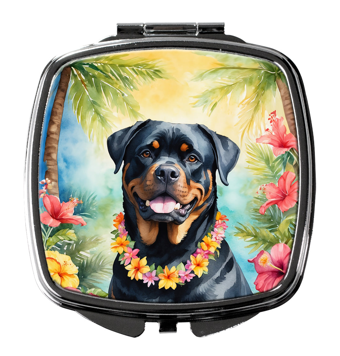 Buy this Rottweiler Luau Compact Mirror