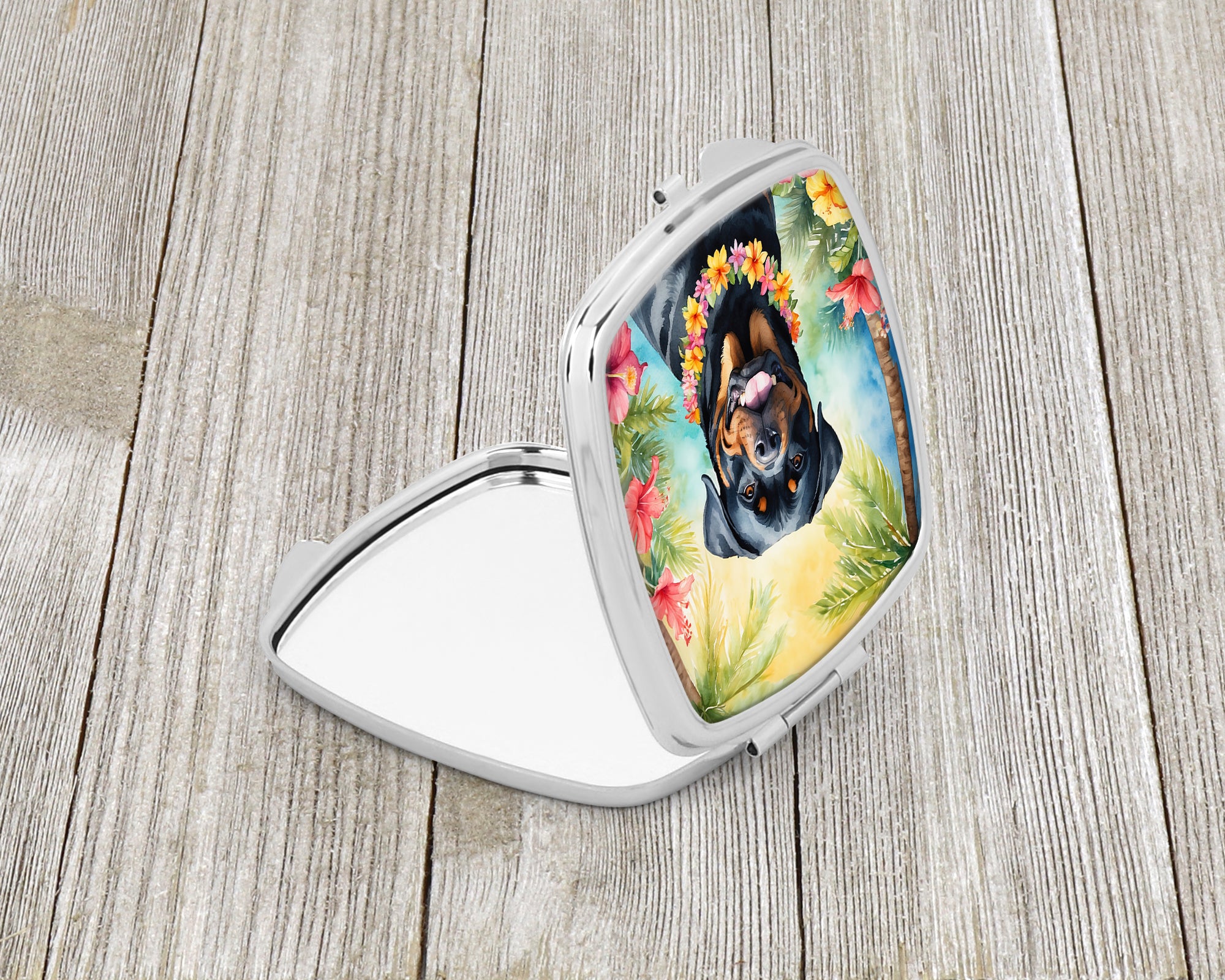 Buy this Rottweiler Luau Compact Mirror