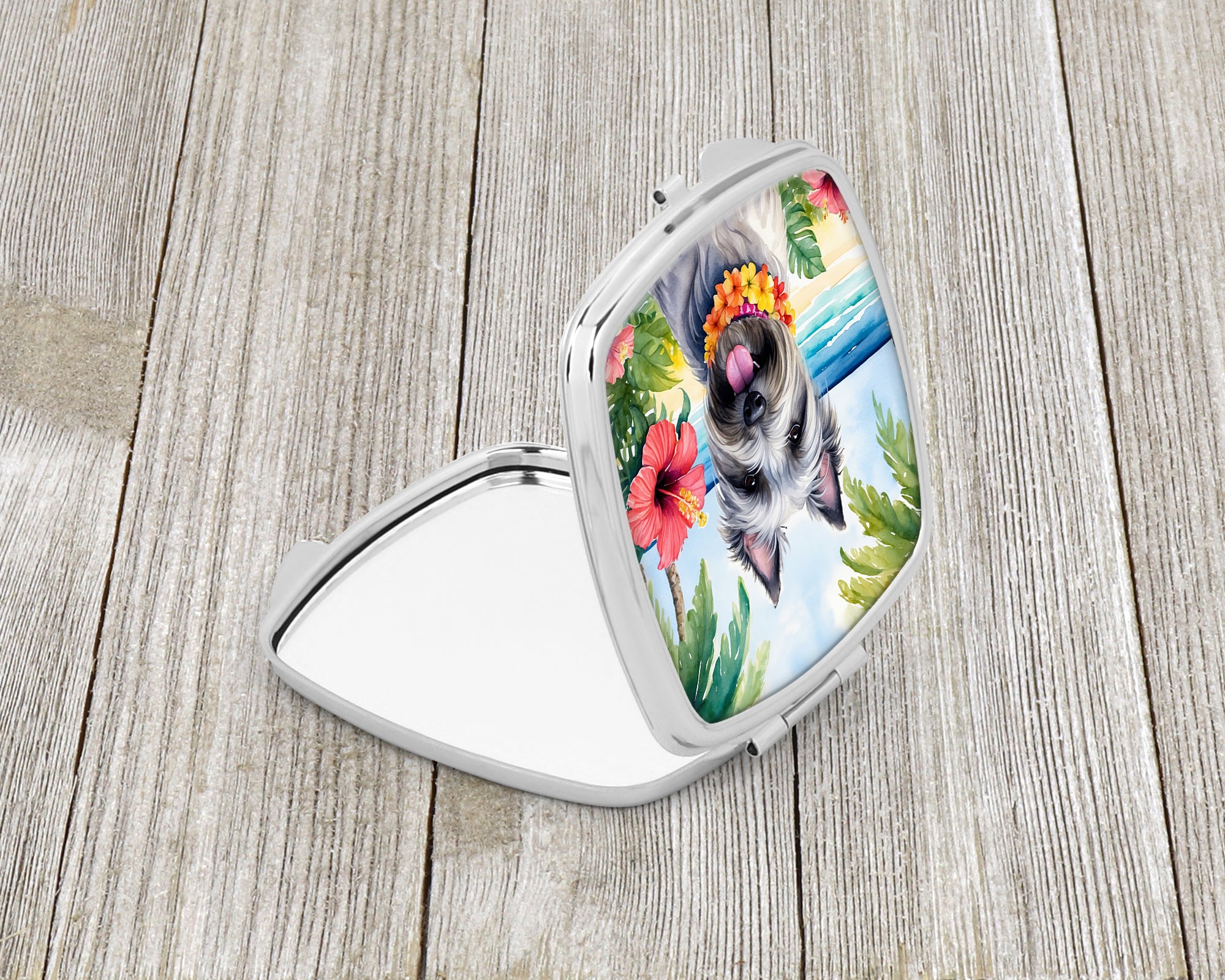 Skye Terrier Luau Compact Mirror