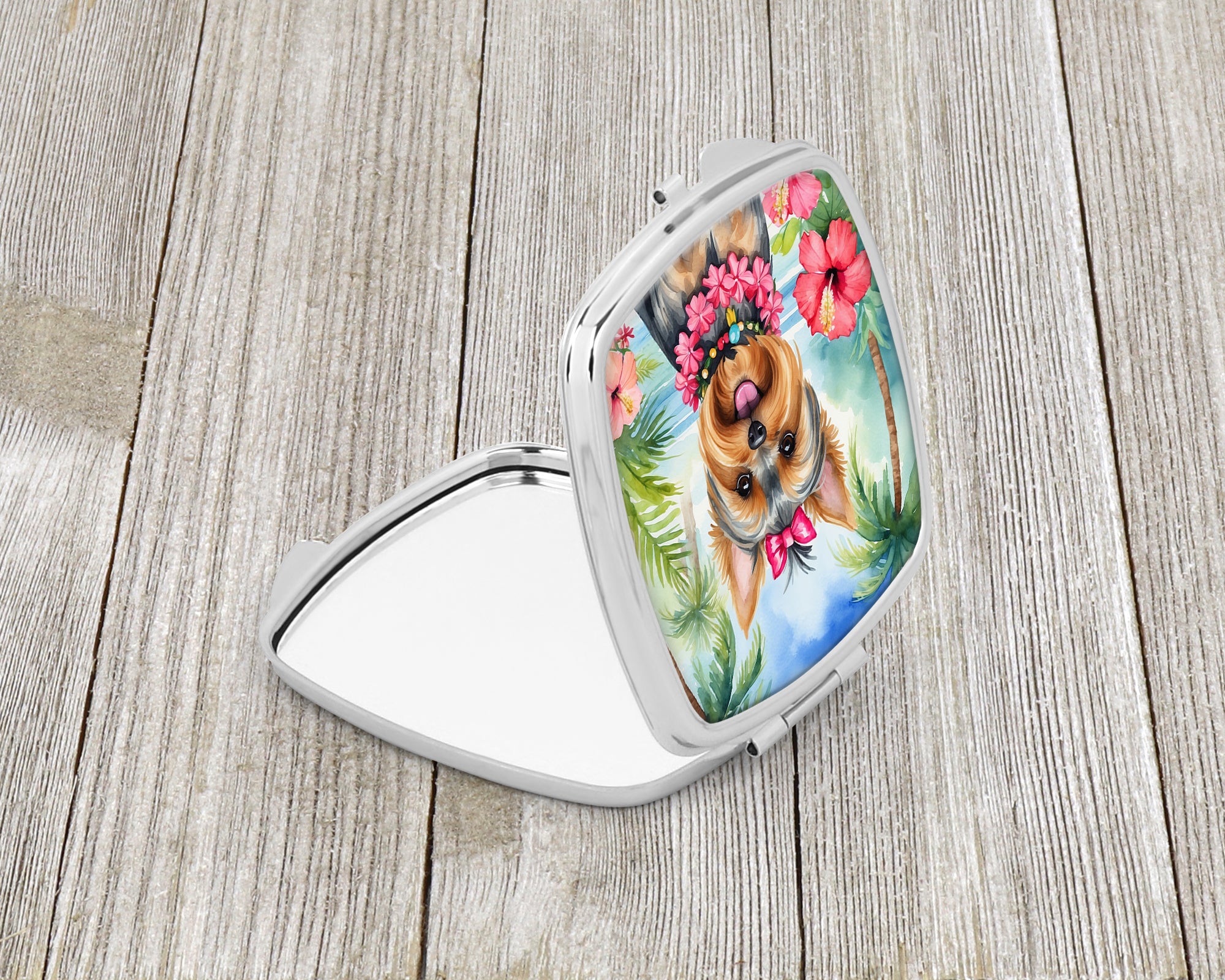 Buy this Yorkshire Terrier Luau Compact Mirror