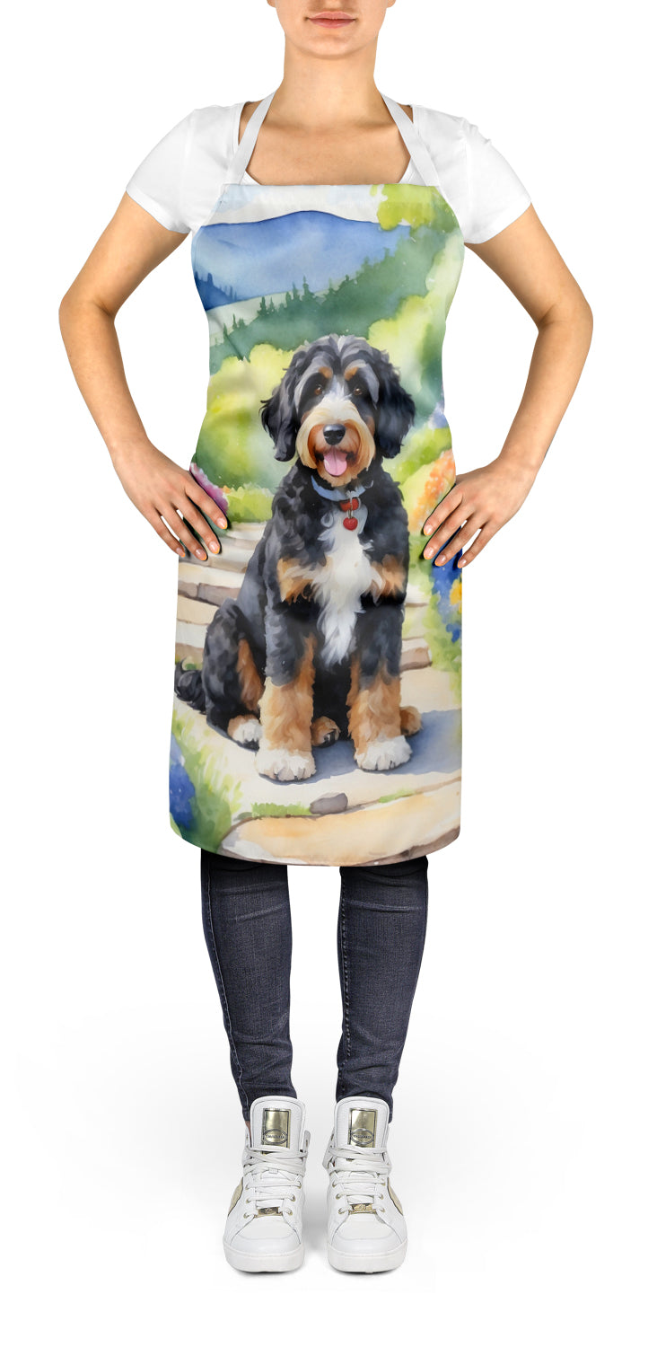 Buy this Bernedoodle Spring Path Apron