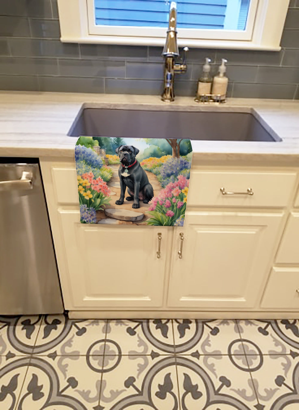 Buy this Cane Corso Spring Path Kitchen Towel