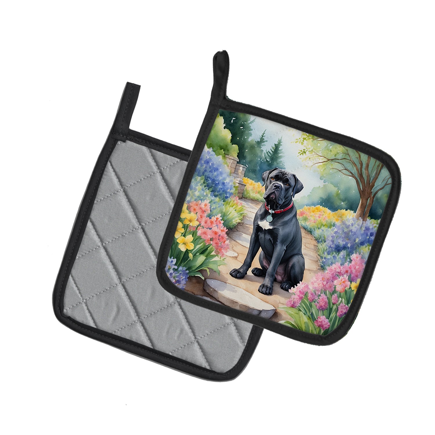 Buy this Cane Corso Spring Path Pair of Pot Holders