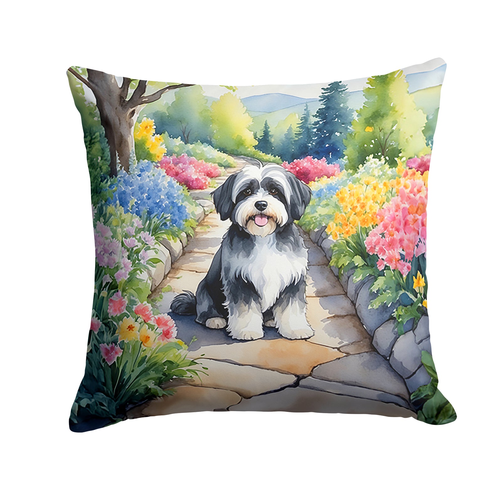 Buy this Havanese Spring Path Throw Pillow