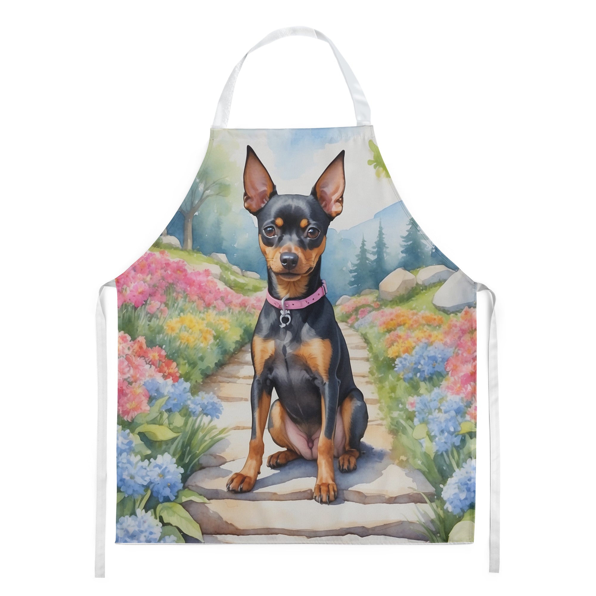 Buy this Miniature Pinscher Spring Path Apron