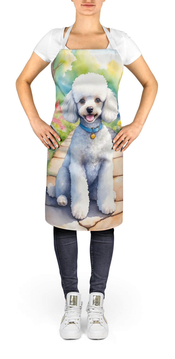 Buy this White Poodle Spring Path Apron