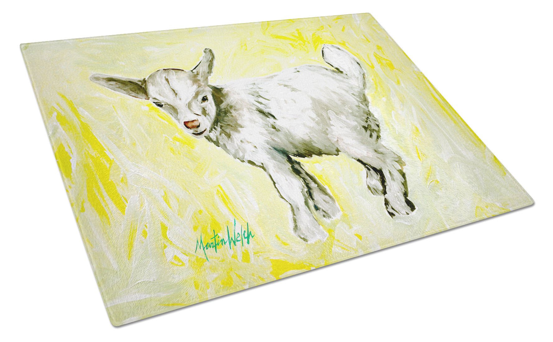 Buy this Billy The Kid Goat Glass Cutting Board