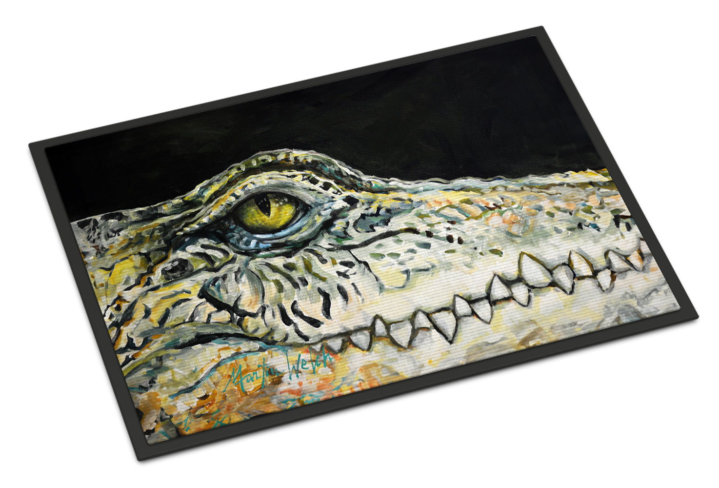 Buy this Bite Me Alligator Doormat