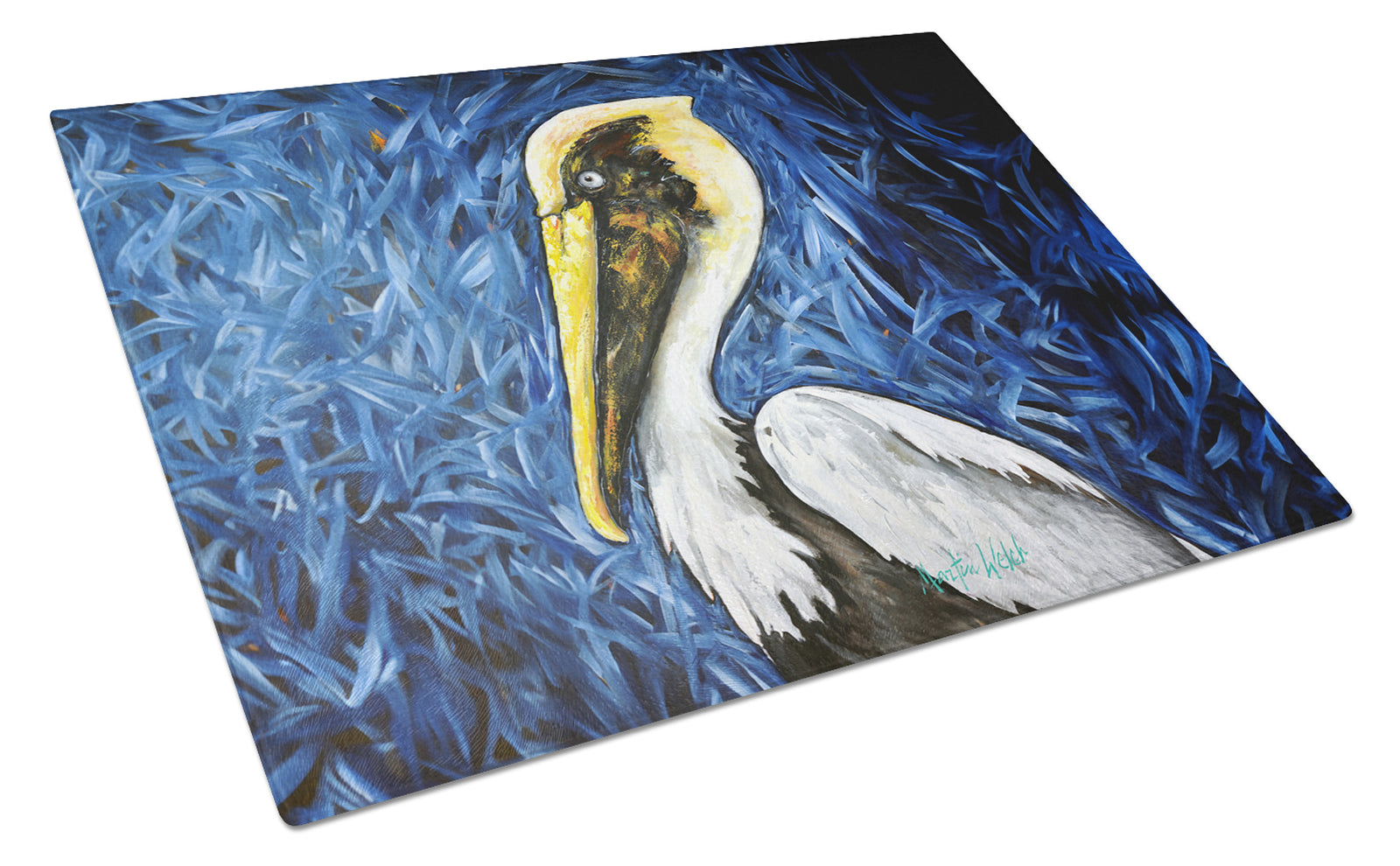 Buy this Fierce Pelican Glass Cutting Board