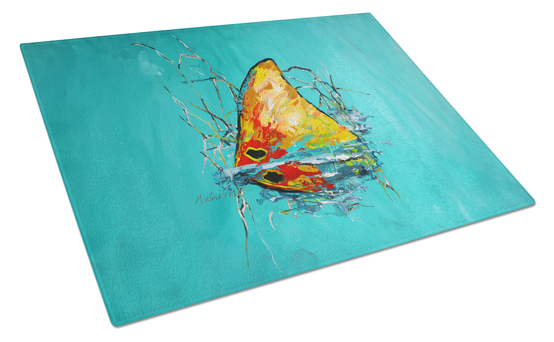 Buy this In The Marsh Red Fish Glass Cutting Board
