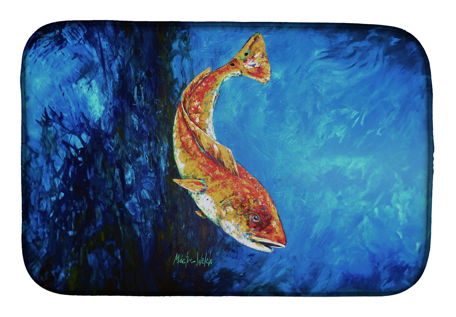 Buy this Katy Red Red Fish Dish Drying Mat