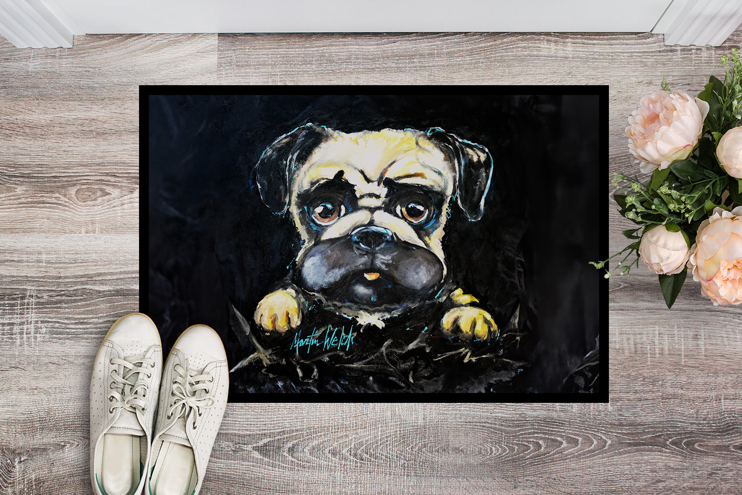 Buy this Pug It Out Doormat