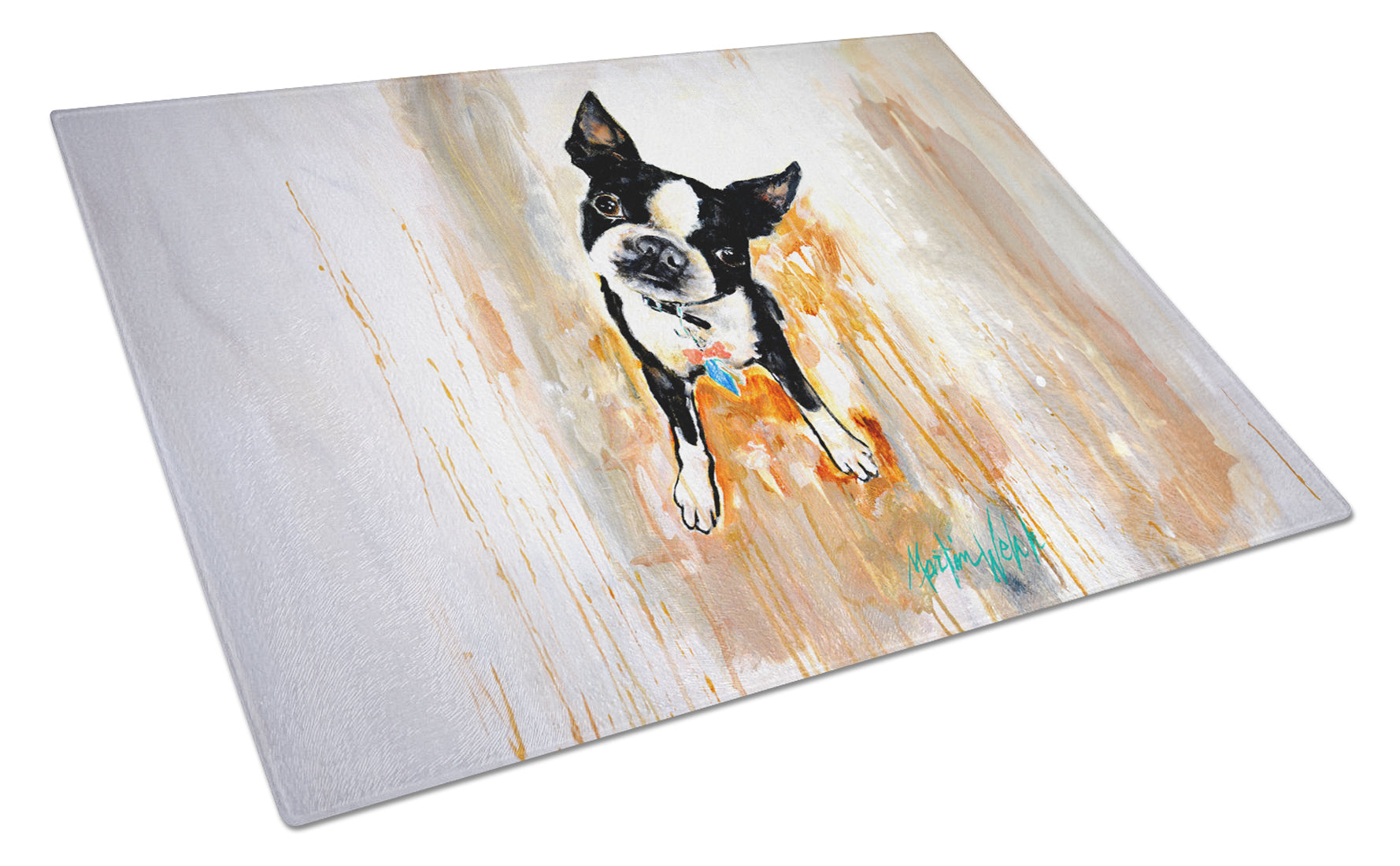 Buy this Boston Terrier Scout Glass Cutting Board