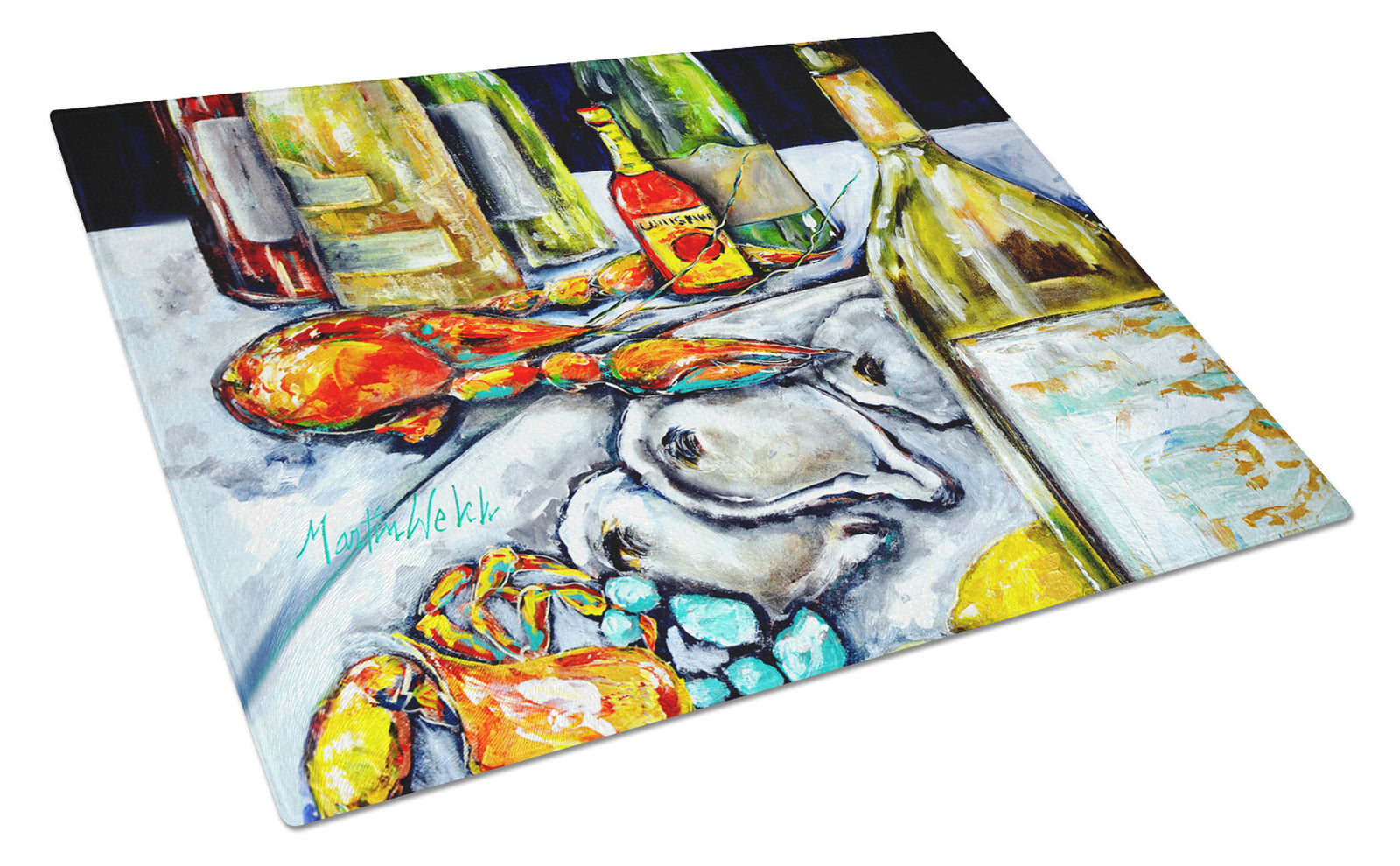Buy this Sit A Spell Seafood Dinner Glass Cutting Board