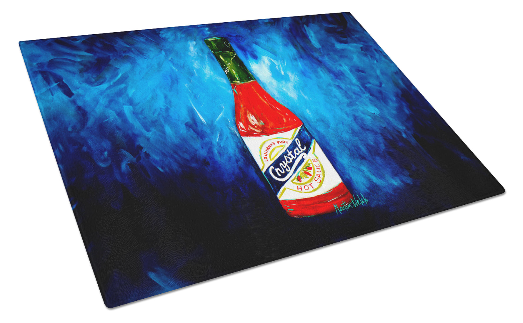 Buy this So Hot I'm Blue Sauce Glass Cutting Board
