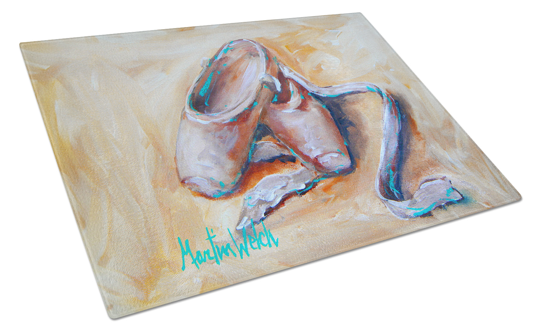 Buy this Toe Toe Ballet Shoes Glass Cutting Board