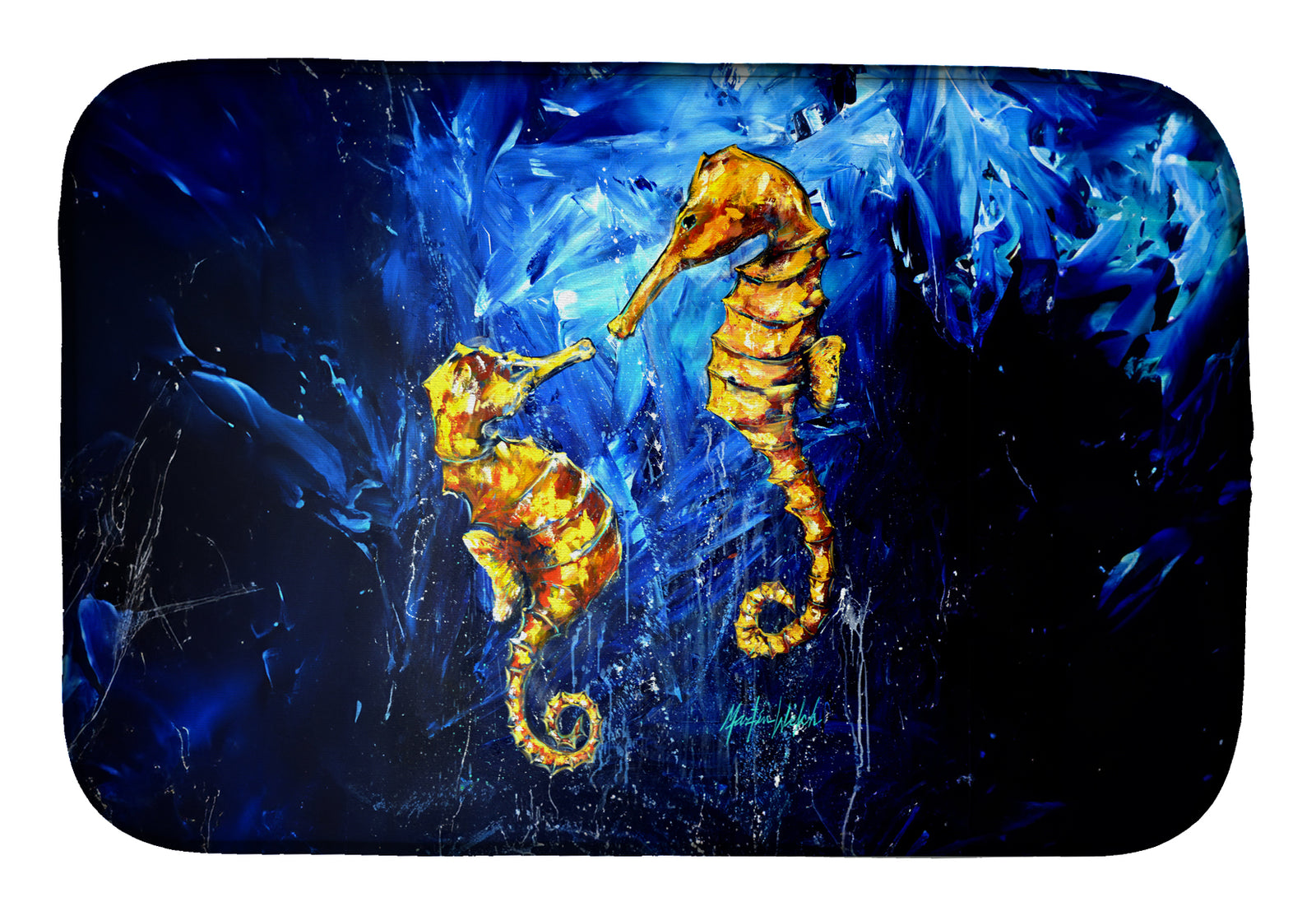 Buy this Seahorses Two To Tango Dish Drying Mat